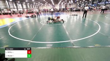 132 lbs Consi Of 16 #2 - Logan Willis, NY vs Johnathan Moder, FL
