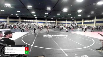 144 lbs Semifinal - Lorenzo Gallegos, Hawks Athletic Club vs Mario Carini, Poway HS