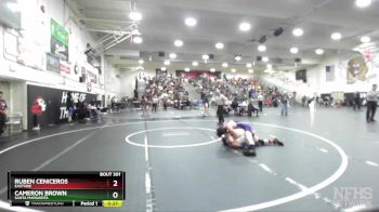 126 lbs Cons. Round 2 - Ruben Ceniceros, Eastside vs Cameron Brown, Santa Margarita