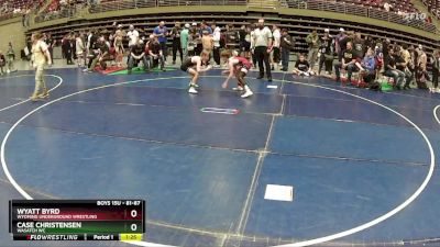 81-87 lbs Quarterfinal - Wyatt Byrd, Wyoming Underground Wrestling vs Case Christensen, Wasatch WC