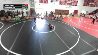 63 lbs Round 3 - Nicoli Peake, Beat The Streets - Los Angeles vs Arrow Ballon, Savage House Wrestling Club