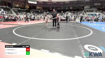 55 lbs Consi Of 4 - Caulder Schultz, Oklahoma Phantom Wrestling Club (OPWC) vs Beau Hughes, Verdigris Youth Wrestling