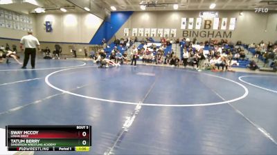 88 lbs Champ. Round 1 - Sway McCoy, Logan Grizz vs Tatum Berry, Sanderson Wrestling Academy