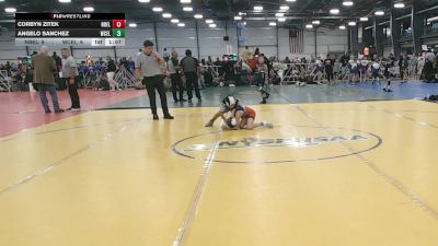 56 lbs Round 3 - 12:00pm Friday - Angelo Sanchez, West Coast Elite vs Corbyn Zitek, Nebraska Elite