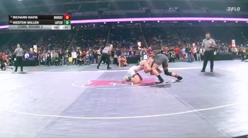 D1-126 lbs Cons. Round 3 - Richard Davis, Bloomfield Hills Brother Rice vs Weston Millen, Lapeer