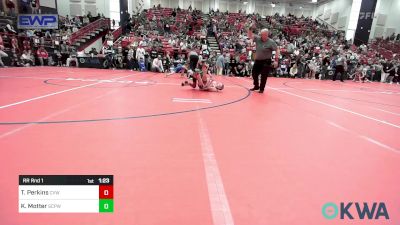 78 lbs Rr Rnd 1 - Timber Perkins, Caney Valley Wrestling vs Kinsley Motter, South Central Punisher Wrestling Club