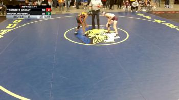 95 lbs Quarterfinal - Serenity Canady, Robinson vs Breana Marshall, Unattached