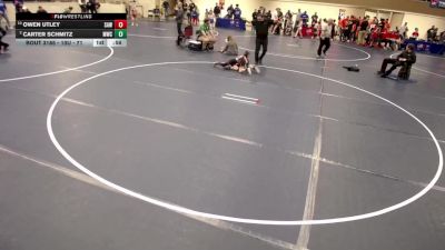 10U - 71 lbs Quarters - Owen Utley, Stillwater Area Wrestling vs Carter Schmitz, Monticello Wrestling Club