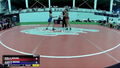 124 lbs Round 2 (4 Team) - Stella Segura, Kansas vs Alexcia Brown, Georgia