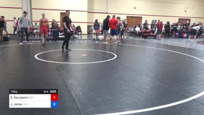 55 kg Cons 64 #2 - Gage Spurgeon, Sebolt Wrestling Academy vs Justin Jones, Virginia
