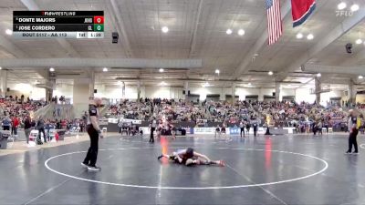 AA 113 lbs Quarterfinal - Jose Cordero, Cleveland High School vs Donte Majors, John Overton High School