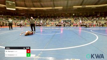 60 lbs Consolation - William Henson, Fort Gibson Youth Wrestling vs Gunner Crossno, Roland Youth League Wrestling