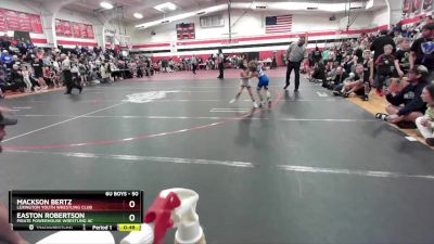 50 lbs Champ. Round 1 - Mackson Bertz, Lexington Youth Wrestling Club vs Easton Robertson, Pirate Powerhouse Wrestling Ac