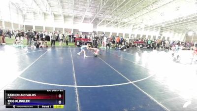 63 lbs Quarterfinal - Kayden Arevalos, CA vs Trig Klingler, UT