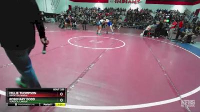 125 lbs Quarterfinal - Millie Thompson, Rim Of The World vs Rosemary Dodd, Temescal Canyon