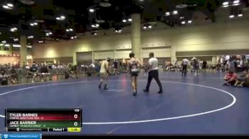 106 lbs Round 7 (10 Team) - Tyler Barnes, Foxfire Wrestling Red vs Jace Barrier, Combat Athletics Groot
