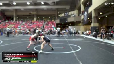 85 lbs Finals (2 Team) - Peyton Kirkpatrick, SlyFox Silver vs Sawyer Freisberg, $nowmen