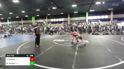 157 lbs Round Of 128 - Kaileb Cadena, Lion Of Judah Wr Ac vs Matthew Stosek, Gold Rush Wr Ac