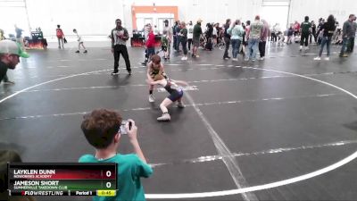 55 lbs 3rd Place Match - Jameson Short, Summerville Takedown Club vs Layklen Dunn, NoWorries Academy