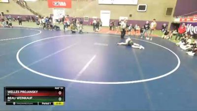 105 lbs Semifinal - Welles Projansky, IL vs Beau Weinkauf, WI