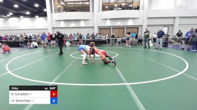 135 kg 1/2 Final - Kori Campbell, Ga vs Sophia Satterfield, Tn