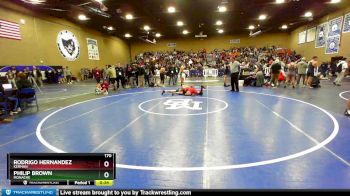 170 lbs Cons. Round 2 - Rodrigo Hernandez, Kerman vs Philip Brown, Monache