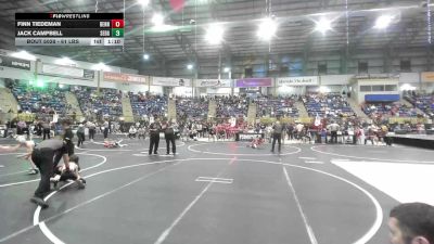 61 lbs Quarterfinal - Finn Tiedeman, Bennett WC vs Jack Campbell, Sedgwick County Fleming