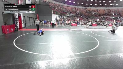 72 lbs Cons. Semi - Ryker OKeefe, Lodi Wrestling Club vs Abram Marx, Winneconne Youth