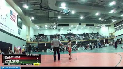 119 lbs Cons. Round 2 - Wyatt Abbott, Whiteland Wrestling Club vs Bradley McCue, Indiana