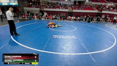 138 lbs Round 2 (8 Team) - Dominic Contreras, Springtown vs Tilynn Thompson, Dallas Kimball