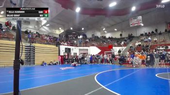 120 lbs Cons. Round 4 - Ella Hammer, Illiana Christian vs Silas Graf, Northview