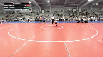 90 lbs Rr Rnd 1 - Noah Benson, Team Barracuda Elem vs Tyler Downey, TNWC