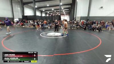 152 lbs Cons. Round 3 - Jake McKee, Askeo International Mat Club vs Hugh Wheeler, Cashmere Wrestling Club