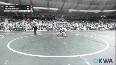 46 lbs Semifinal - Liam Canady, Berryhill Wrestling Club vs Holsten Bridges, Norman Grappling Club