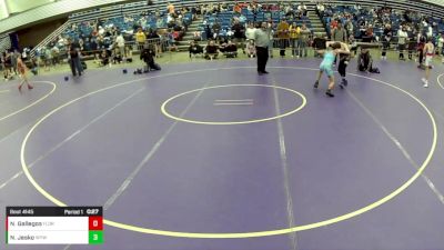 14U Boys - 92 lbs Cons. Round 1 - Noah Gallegos, Florida vs Noah Jesko, Waupun Youth Wrestling Club