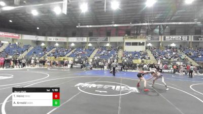 106 lbs Quarterfinal - Trevor Heinz, Brighton WC vs Ace Arnold, Saratoga Wrestling