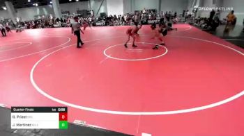 138 lbs Quarterfinal - Braden Priest, Driller WC vs John Martinez, Relentless WC