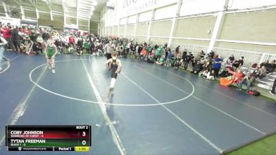 87 lbs Round 1 (4 Team) - Coby Johnson, Warriors Of Christ vs Tytan Freeman, Idaho 1