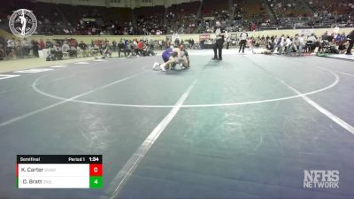 5A-138 lbs Semifinal - Dylan Bratt, CHICKASHA vs Kade Carter, SHAWNEE