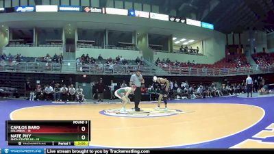 113 lbs Round 3 (6 Team) - Carlos Baro, Columbus vs Nate Phy, Smith Center HS