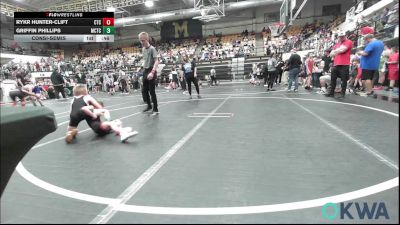 52-55 lbs Consolation - Rykr Hunter-Clift, Comanche Takedown Club vs Griffin Phillips, Murray County Takedown Club