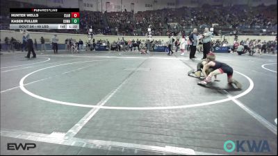49 lbs Quarterfinal - Hunter Wells, Claremore Wrestling Club vs Kasen Fuller, Comanche Takedown Club