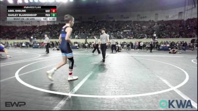 80 lbs Round Of 16 - Abel Sheline, Bartlesville Wrestling Club vs Oakley Blankenship, Prodigy Elite Wrestling