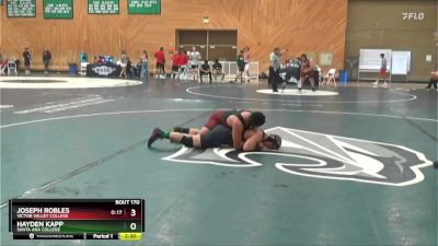 197 lbs Cons. Round 3 - Joseph Robles, Victor Valley College vs Hayden Kapp, Santa Ana College