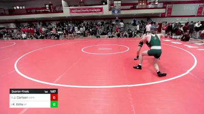 126 lbs Quarterfinal - John Carlson, Hopkinton vs Kevin Gillis, King Philip