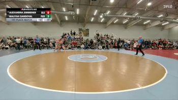 170 lbs 1st Place Match - Maliyah Sandoval, Pueblo Central vs Alexandra Zimmerer, Regis Jesuit