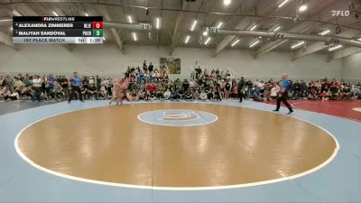 170 lbs 1st Place Match - Maliyah Sandoval, Pueblo Central vs Alexandra Zimmerer, Regis Jesuit