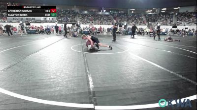 130 lbs Quarterfinal - Christian Garcia, Eufaula Ironheads Wrestling Club vs Klayton Meek, D3 Wrestling Cluib