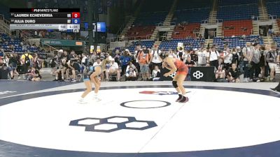 110 lbs Champ. Rd Of 32 - Lauren Echeverria, Oregon vs Julia Duro, New York