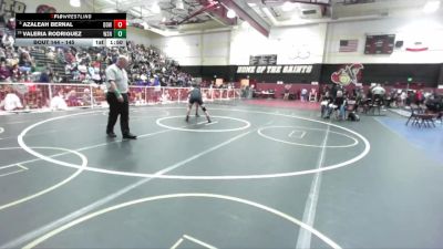145 lbs Champ. Round 1 - Azaleah Bernal, Downey vs Valeria Rodriguez, Western